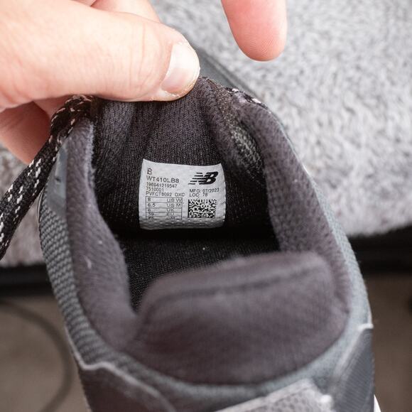 New Balance Unisex 410 V8 WT410LB8 Black Running Shoes Sneakers Size 8 B - Picture 5 of 9